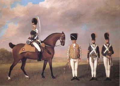 STUBBS, George Soldiers of the Tenth Light Dragoons (mk25) Spain oil painting art